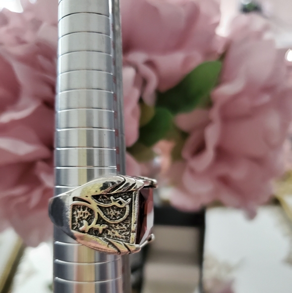 🍷Gorgeous red wine glass stone ring - Picture 4 of 4